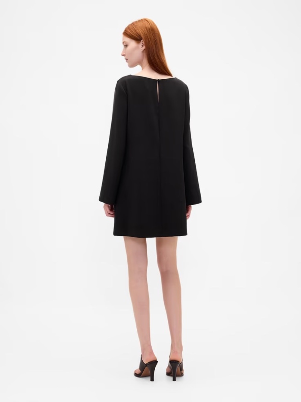 GAP Boatneck Mini Shift Dress // Black - Picture 2 of 5